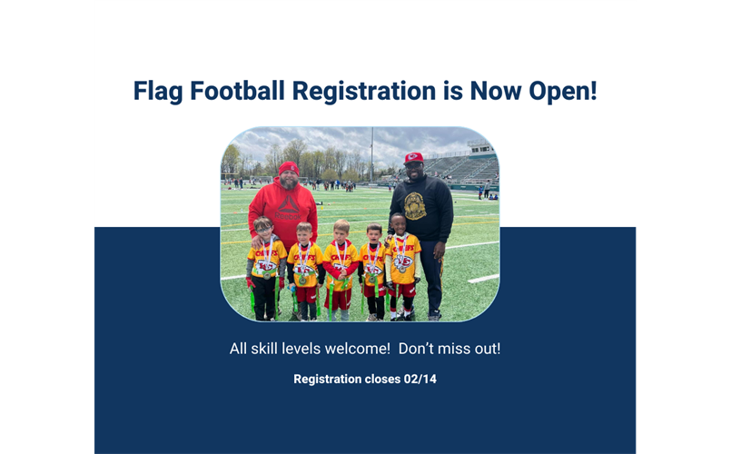 2024 Spring Flag Football Registration Open!