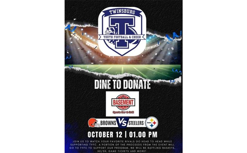 10/12/24 DINE TO DONATE AT THE BASEMENT TWINSBURG 
