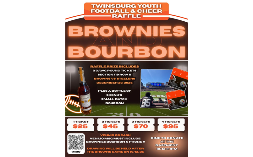 BROWNIES AND BOURBON RAFFLE!!!!